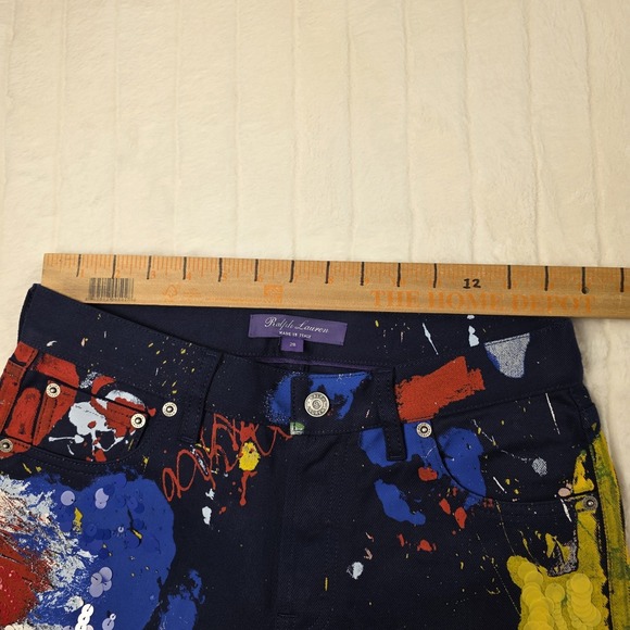 Ralph Lauren Purple Label Embellished 750 Straight Ankle Jeans Womens 28 $1990 - Picture 7 of 11
